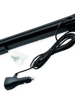 Фара дополнительная led прямоугольная 310х45х40 (д в ш) 2 секции желтый, стробоскоп, штекер в прикуриватель blaskar