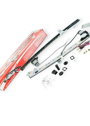 Склопідйомник газ 3302 електро лівий, правий (рейкового типу з мотором) (к-кт 2 шт, кнопки + проводка)