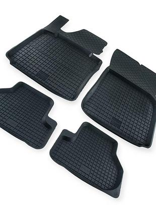 Килимки салону volkswagen passat b6, b7 (2005-2014), cc (2008-), tiguan (2007-) борт 2,5 см, високі борт, євроклітина polytep