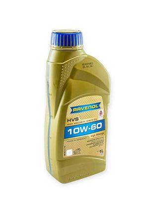 Масло моторное ravenol 10w-60 hvs "synthetic" high mileage sn, cf, a3, b4 1л