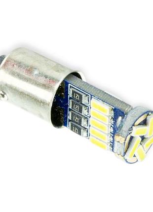Автолампа светодиодная а 12-4 лазер. white 15 smd 4014 5000к 360l обманка cyclone