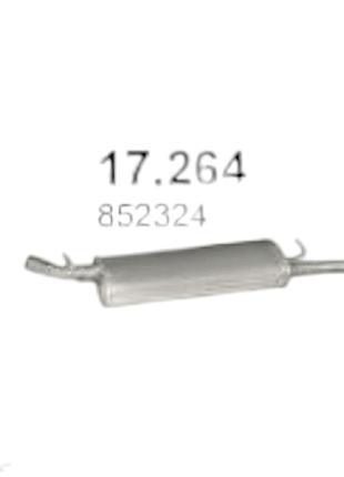Глушник opel vectra a 1.6-1.8, 1.8d polmostrow