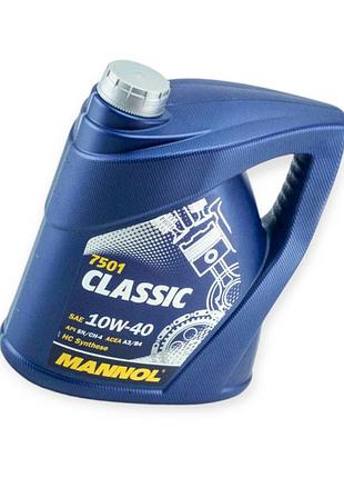 Масло моторное sct-mannol 10w-40 classic sn, ch-4, а3, в4 4л