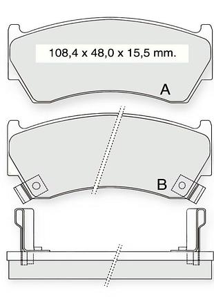 Колодки тормозные nissan almera n15 передние dafmi-intelli