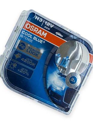 Автолампа h3 12v 55 w osram cool blue i 20% (2шт) p.r.c