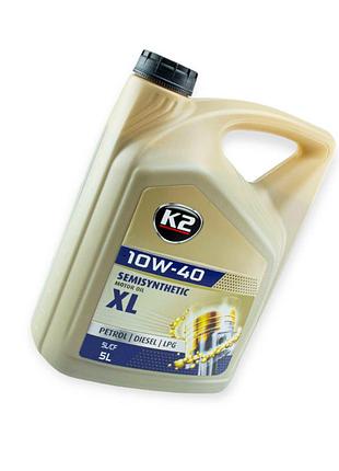 Масло моторное k2 10w-40 semisynthetic sl, cf 5л