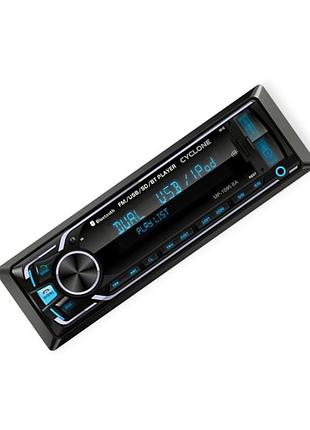 Магнітола cyclone mp-1095 ba fm, usb, usb для зарядки 2.1a, microsd, aux, mp3, wma, bt, багатокол., ewaylink