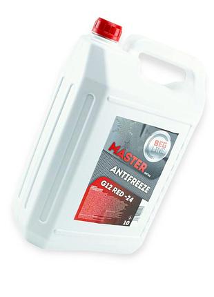 Антифриз красный 10 л -24°с g12 master beg-line