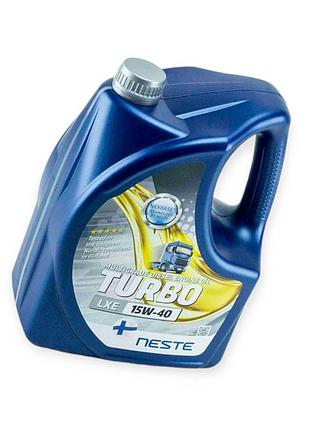 Масло моторное neste oil 15w-40 turbo lxe (ci-4, sl, e7) 4л