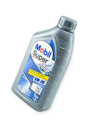Масло моторное mobil 5w-30 super 2000 x1 sl, cf, a3, b4 1л