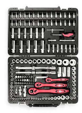 Набор инструмента 1/2",1/4",3/8" 151 шт с битами profi тайвань intertool 2