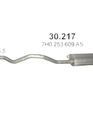 Глушитель volkswagen t5 1.9d (30.217) polmostrow