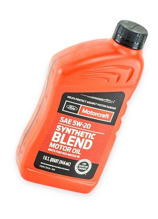 Масло моторное ford 5w-20 motorcraft synthetic blend 0,946л