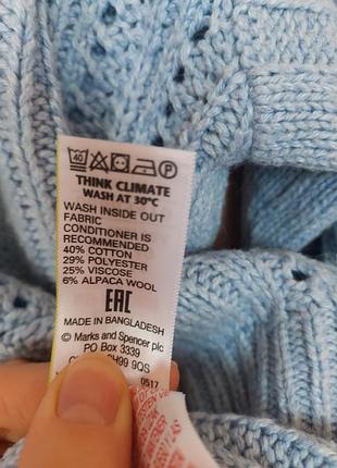 Брендова кофта m&s з шерсі альпаки 6