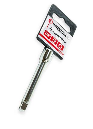 Удлинитель для воротка 1/4" 75 мм crv тайвань intertool