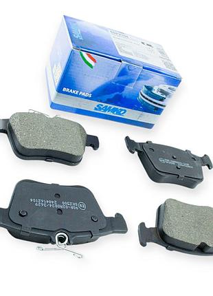 Колодки тормозные volkswagen passat b8, golf, touran, skoda kodiaq, super b (2012-) задние samko