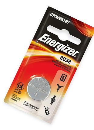 Батарейка "таблетка" літієва 3.0v cr2032 блістер energizer
