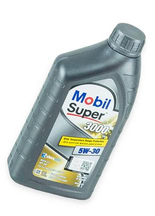 Масло моторное mobil 5w-30 super 3000 xe sm, cf, c3 1л