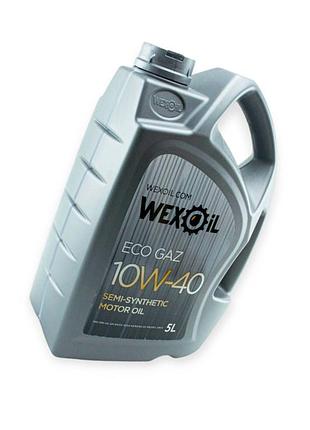 Масло моторное wexoil 10w-40 eco gaz sm, cf 5л