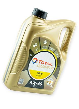 Масло моторное total 5w-40 quartz 9000 energy sn, cf, a3, b4 4л