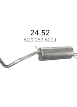 Глушник skoda fabia, seat cordoba 1.2 polmostrow