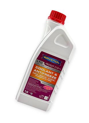 Антифриз красный 1,5 л -37°c концентрат (1 -1) c12++ ltc vag tl 774-g ravenol