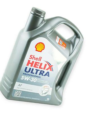 Масло моторное shell 5w-30 helix ultra pro af 4л