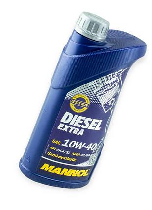 Масло моторное sct-mannol 10w-40 diesel extra ch-4, sl, а3, в4 1л