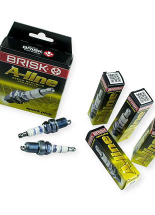 Свеча зажигания brisk a-line 14 (dr15yсy-1) lanos,aveo 1,6, ключ 16 (зазор 1,1) (к-кт 4 шт)