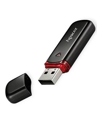Usb-флеш-накопичувач 2.0 32gb ah333 black apacer