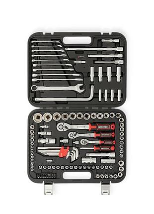 Набор инструмента 1/2",1/4",3/8" 126 шт с битами profi storm intertool 4