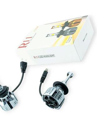 Автолампа led h7 12v-24v t11 6500k 48w радіатор з вентилятором optimal-l