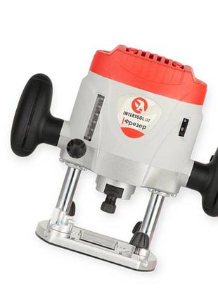 Фрезер 1200 вт, 8000-28000 об/хв, цанга 6-8 мм, макс глубина 52 мм intertool