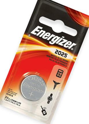 Батарейка "таблетка" літієва 3.0v cr2025 блістер energizer