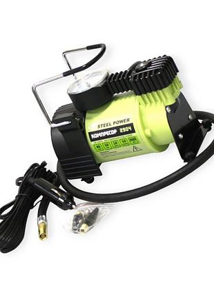 Компрессор sttel power 10атм/35л/1м шланг/прик/сумка steel