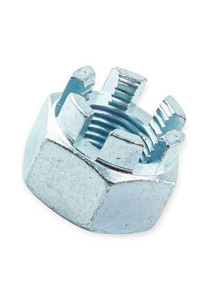 Гайка м16х1,5 корончаста 8кл цинк metalvis