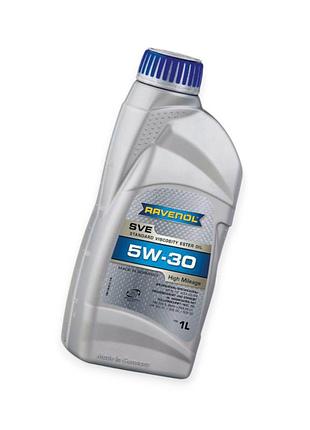 Масло моторное ravenol 5w-30 sve "ester oil high mileage" sn, cf, a3, b4 1л