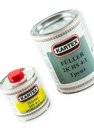 Грунт акриловый 4, 1 kartex серый 0.8л, 0,2 л