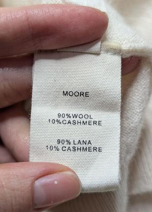 Camomilla moore свитер женский белый молочный под горло шерсть кашемир кашемировый размер м гольф водолазка 4