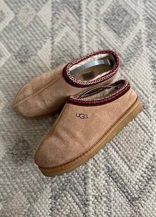 Шкіряні уггі мюлі тапочки ugg tasman розмір 40 оригінал