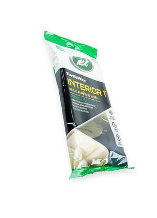 Салфетки для очистки салона turtle wax interior 1 wipes