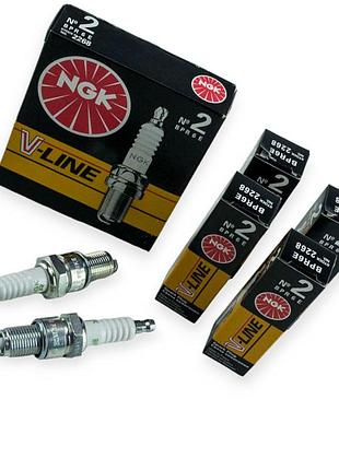 Свеча зажигания ngk v-line-2 (bpr6e) 2108 с резистором оригинал (к-кт 4 шт)