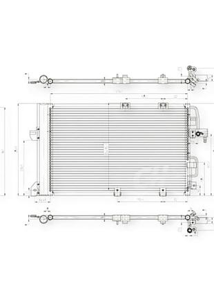 Радиатор кондиционера opel astra h 1.2-1.8i (04-14) hart
