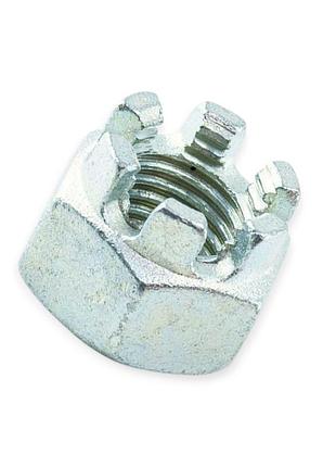 Гайка м16 корончаста 8кл цинк шаг 2,0 metalvis