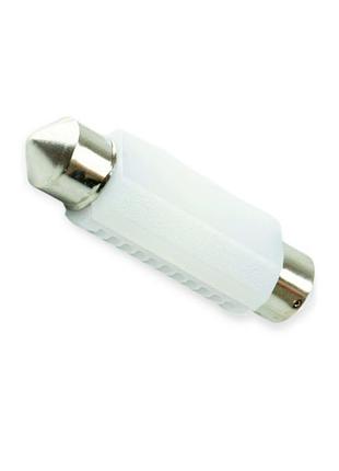 Автолампа светодиодная ac лазер. 12-10 white 2*3030 41мм 5000k керамика обманка cyclone
