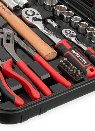 Набор инструмента 1/2",1/4" 100 шт с битами profi storm intertool 4