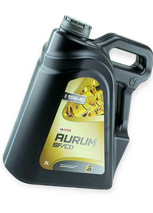 Масло моторное lotos 15w-40 aurum sf, cd, a3, b3 5л
