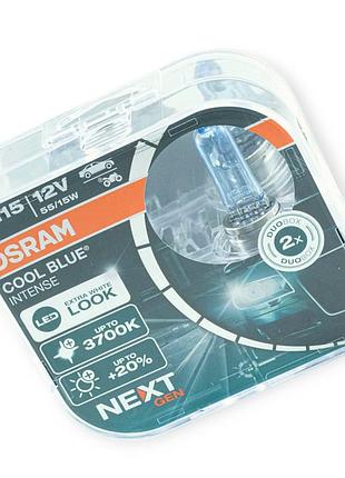 Автолампа h15 12v 15, 55w osram cool blue intense next gen 100% 5000к (пара)