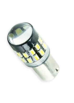 Автолампа светодиодная а 12-4 лазер. white 30 smd 3014 линза драйвер 360lm megalight