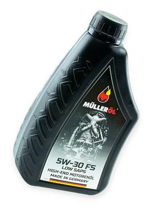 Масло моторное mullerol 5w-30 fs low saps sn, cf, c2, c3 1л